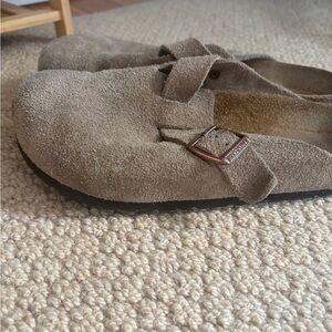 Birkenstock Tan Suede Loafers